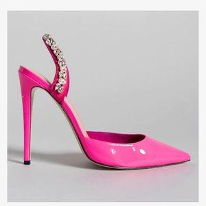 AMINAH ABDUL JILLIL Barbie Pink ELECTRIFYING Slingback